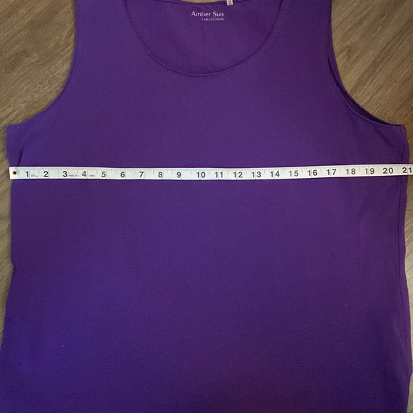 🥭 (4 for $15) AmberSun Purple Tank Top XL - Picture 2 of 5